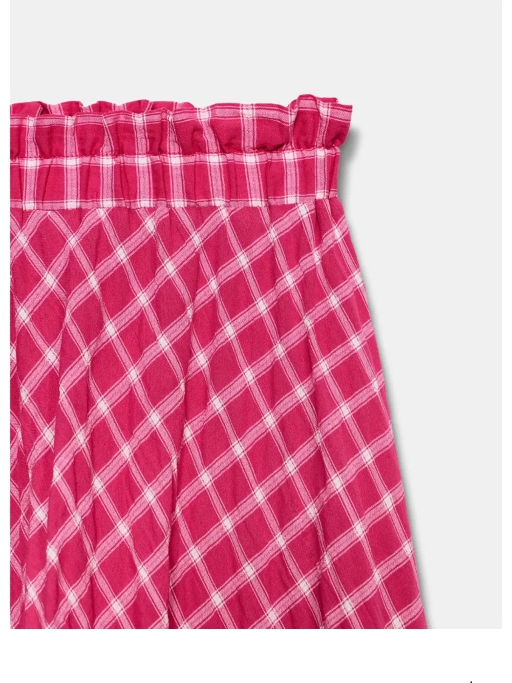 NWT Zara plaid pink midi skirt XS